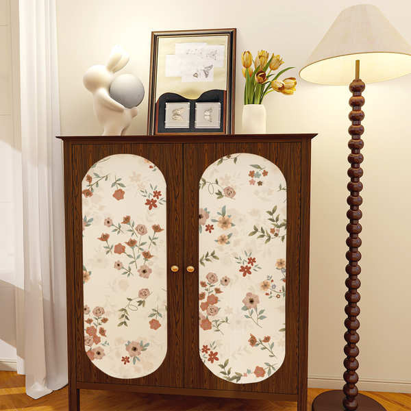 Retro Style Furniture Renovation Sticker Cabinet Door Wardrobe Self ...