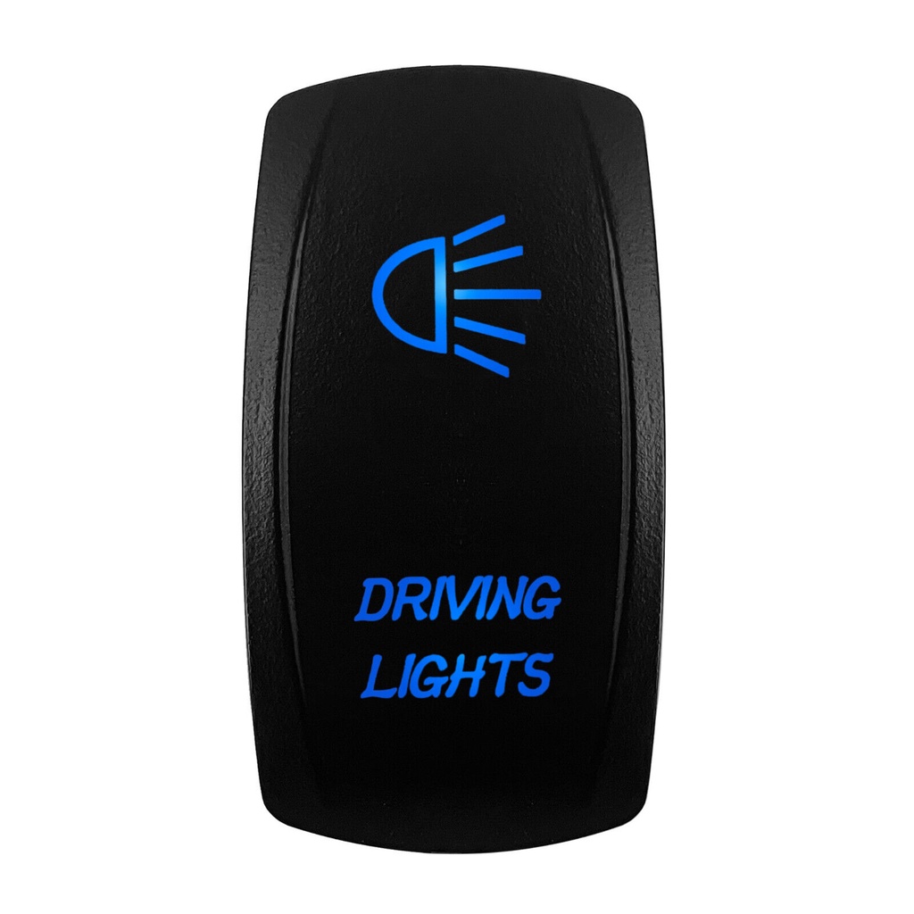 On/Off Miniature Rocker Switch With Fog Light Symbol, 20A SPST, HC Cargo 182387