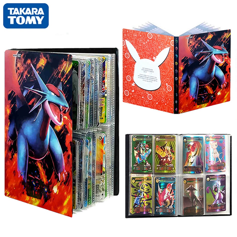 TAKARA TOMY 240PCS Pokemon Cards Album Book Cartoon Game Card EX GX ...
