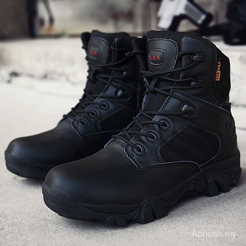 Ready Stock Delta Military Boots Black/Sand Color Breathable Special Forces HighTop Desert