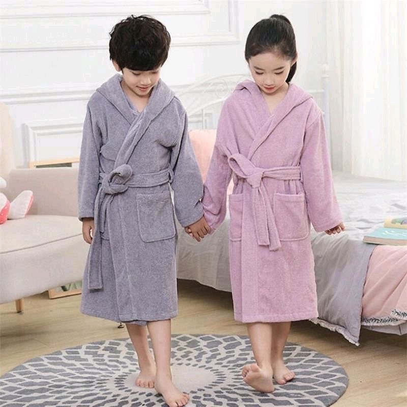 Baby Robe Hoodies Towels Girl Boys Sleepwear Cotton Ultra Absorbent ...