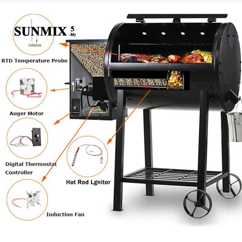[ Grill Induction Fan Kits Speed 3000RPM for Wooden Pellet Grills