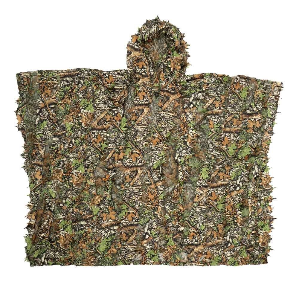 3D Leaf Bionic Camouflage Hunting Fishing Ghillie Cloak Breathable ...