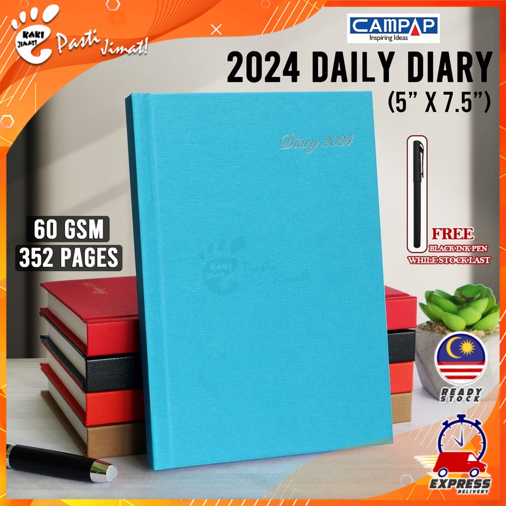 Kaki Jimat 2025 Planner 5.5x7.5 A5 Size Daily Desk Diary Planner 13cm x