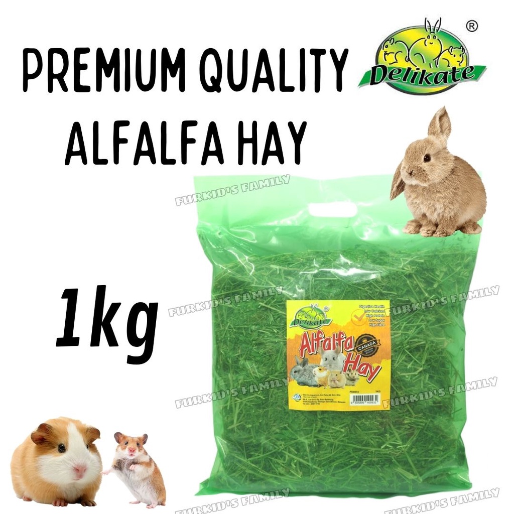 Delikate Premium Alfalfa Hay For Rabbit / Guinea Pig / Chincillas