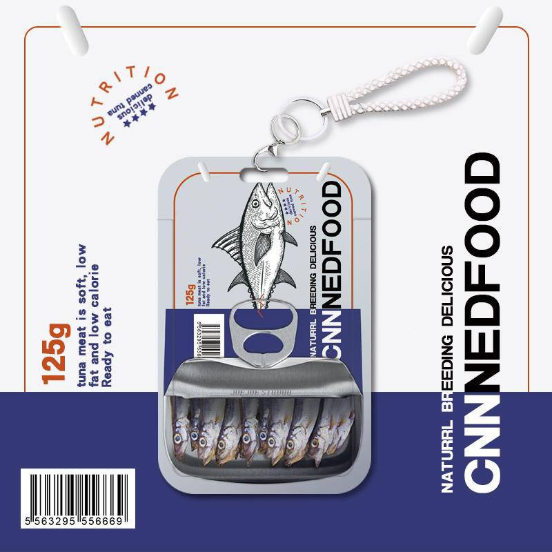 Canned fish subway card set bus ID hanging rope neck access control ...