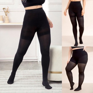 2/1PCS Fleece Lined Tights Women Fake Translucent Nude Tights