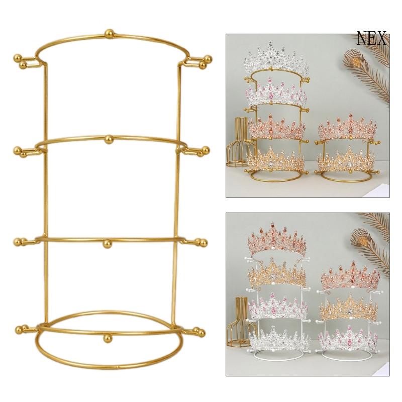 NEX Queen Tiaras Display Stand Princess Crowns Holder Bride Headband