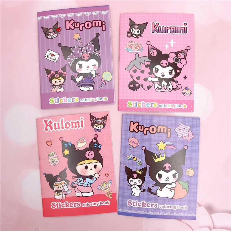 Coloring Book Painting Book Cartoon Kuromi Painting Book Kuromi Picture ...