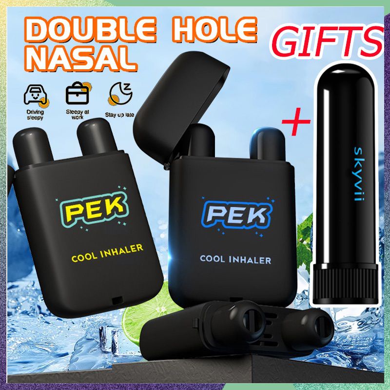 【Free Gifts】PEK Double-hole Flip-top nasal inhaler Refreshing Stick To ...