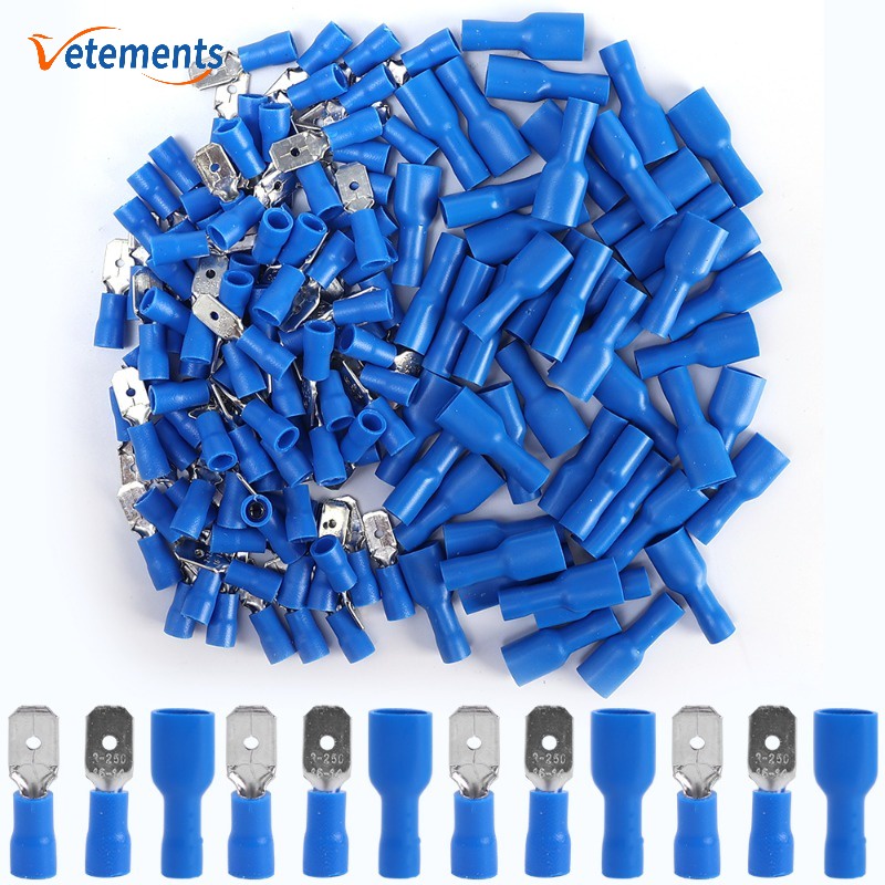 Female/Male Spade Insulated Electrical Crimp Connectors Terminal Wiring