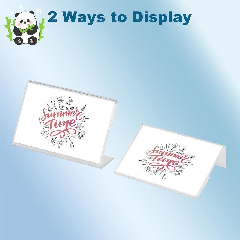 Acrylic Card Shelf Cardboard Commodity Price Tag Transparent Label Rack ...