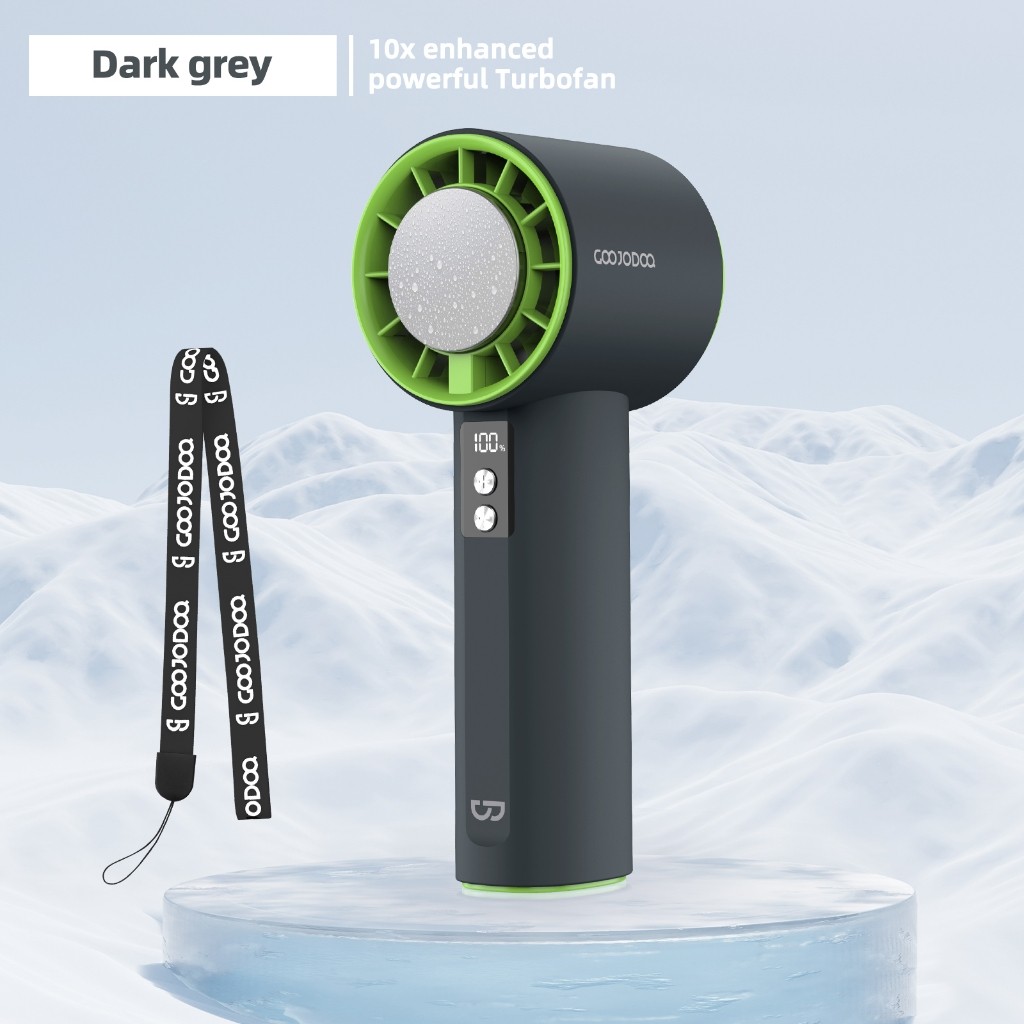 GOOJODOQ Turbo Fast Cooling Digital Display Mini Fan | Shopee Malaysia