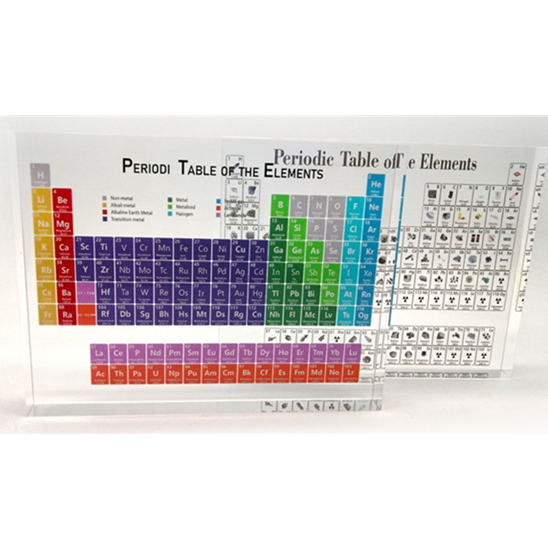 Periodic Table Acrylic Display Board With Real Elements Students ...
