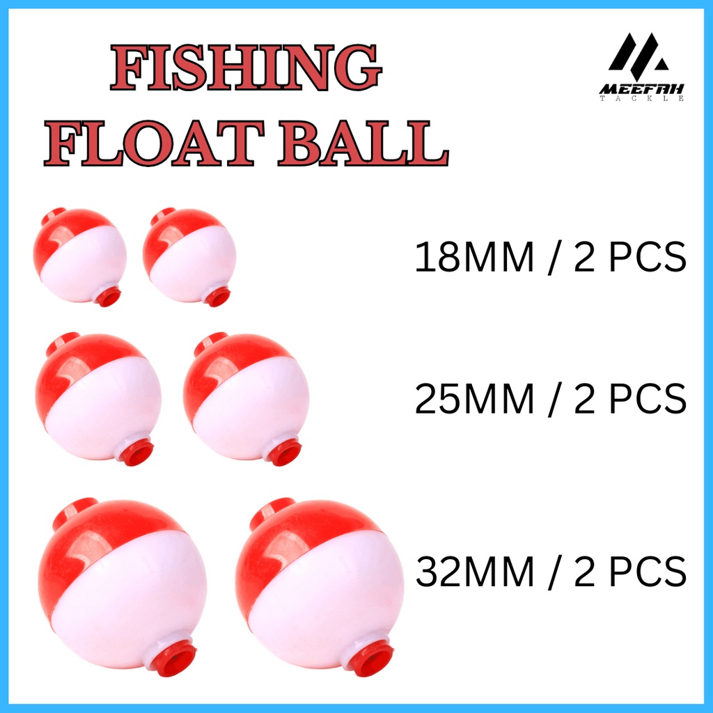 FISHING FLOAT BALL 18MM 25MM 32 MM ( 2 PCS ) - Fishing Accessories
