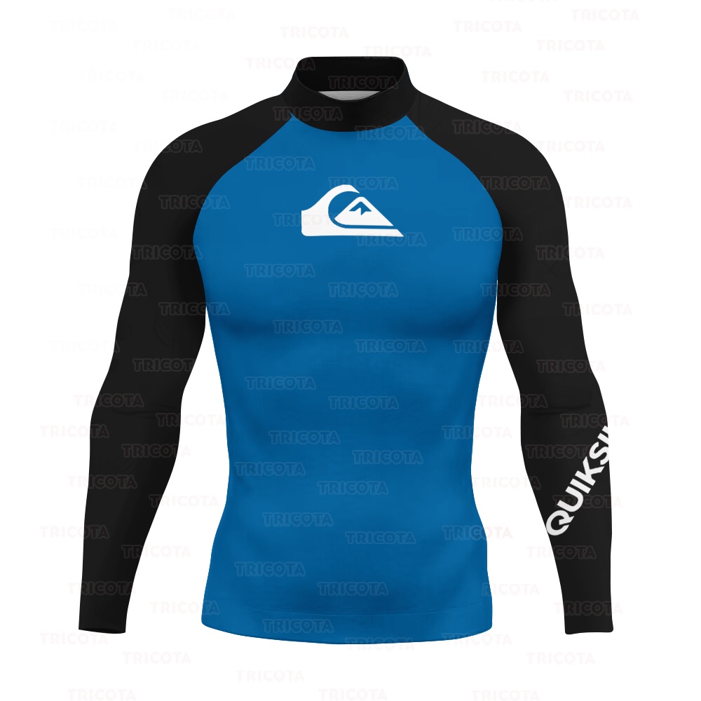 Quiksilver Men's Rash Guard Swimsuit Long Sleeve Shirt UV