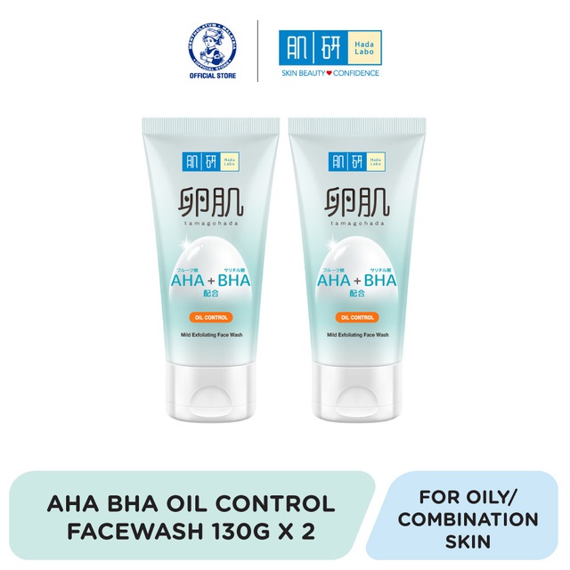 Hada Labo AHA/BHA Face Wash (130g x 2) Shopee Malaysia
