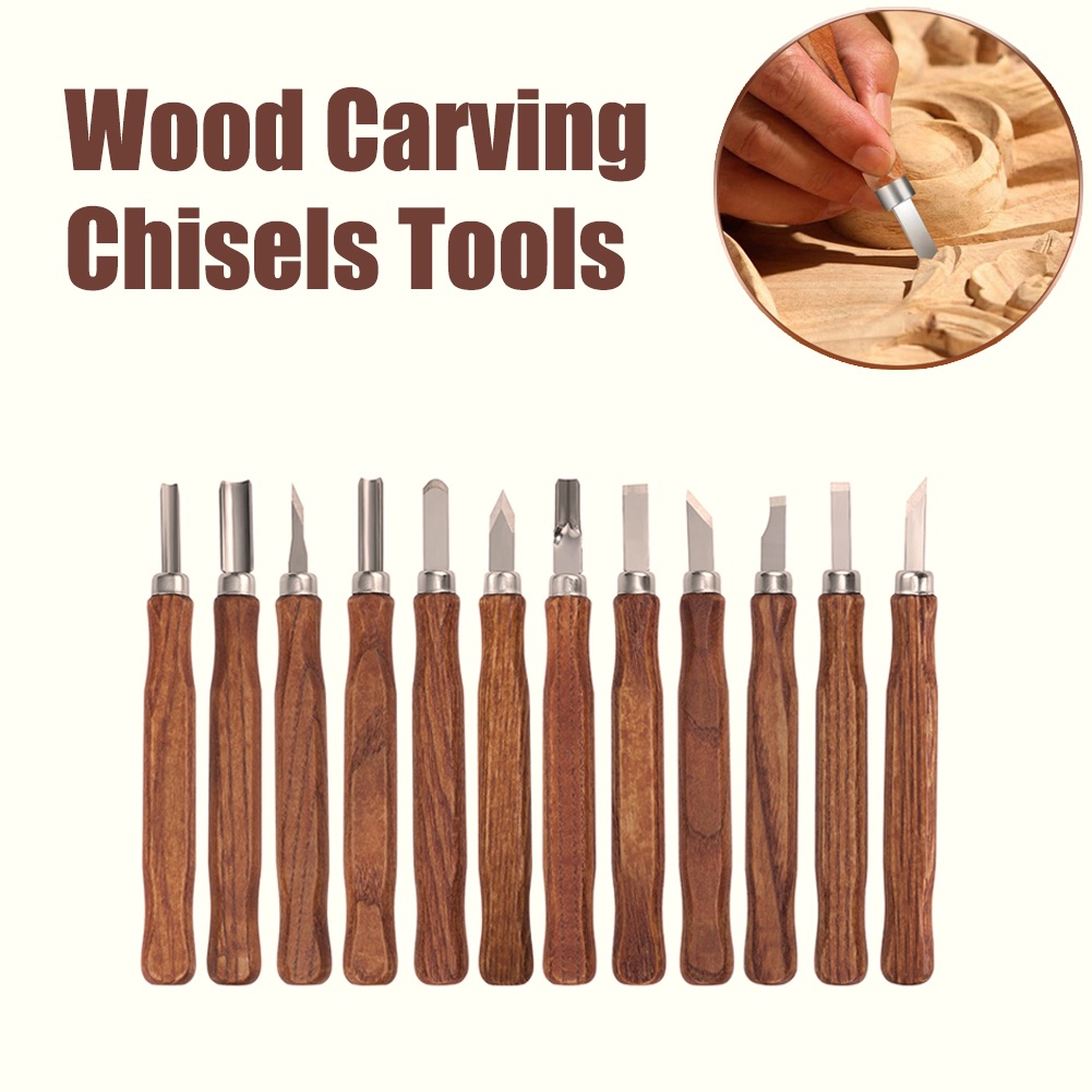 3/4/5/10/12pcs Wood Carving Chisels Tools Wood Carving for DIY ...