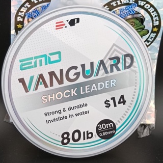 EXP EMO VANGUARD Shock Leader [15LB-80LB] Camo-Pink Tali Leader Fishing Line  Tali Perambut