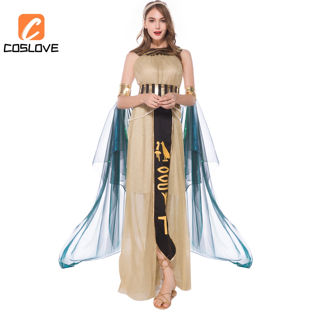 New Style Halloween Cleopatra Cosplay Full Set Costume Suit For Woman