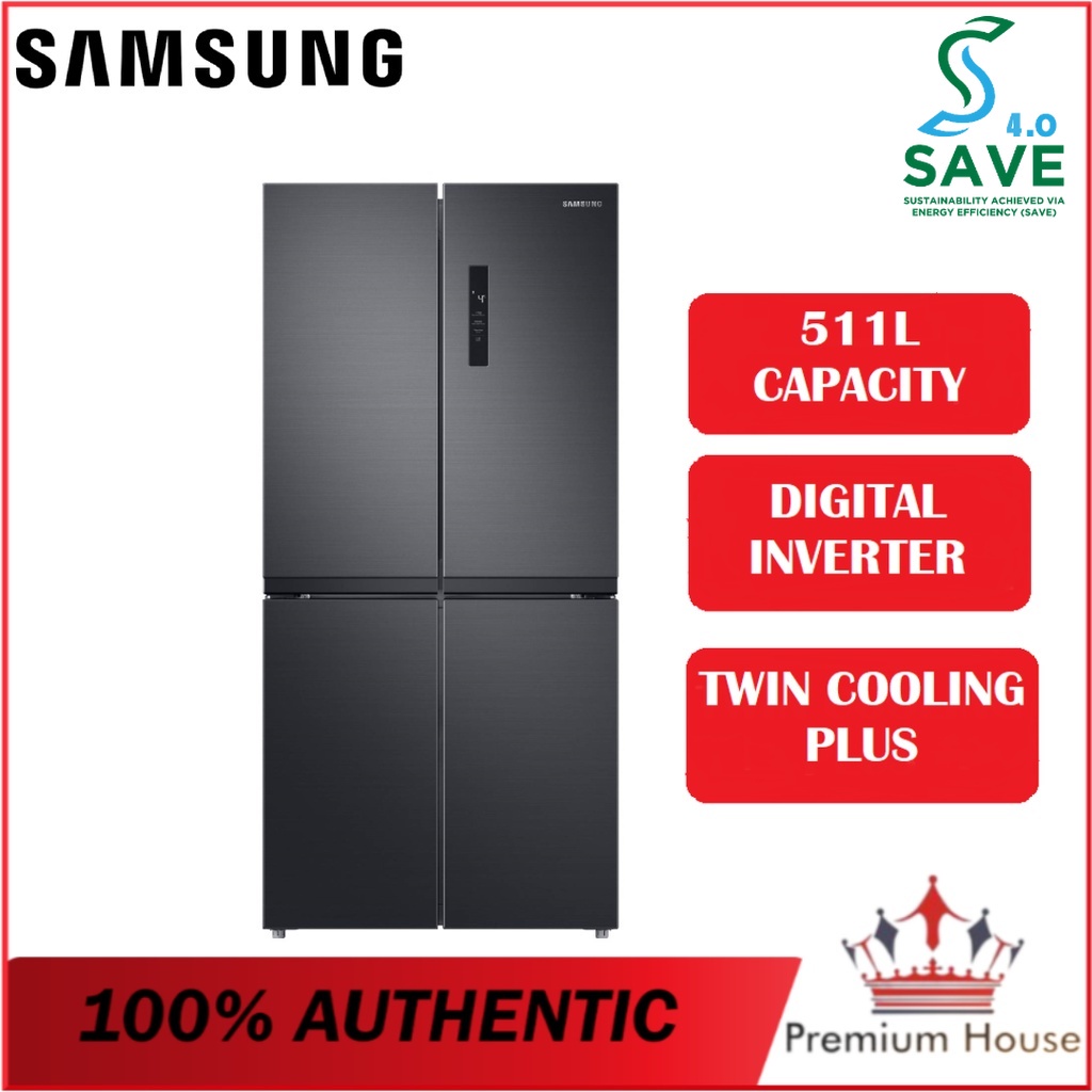 SAMSUNG RF48A4000B4/ME 511L FRENCH DOOR INVERTER FRIDGE/REFRIGERATOR