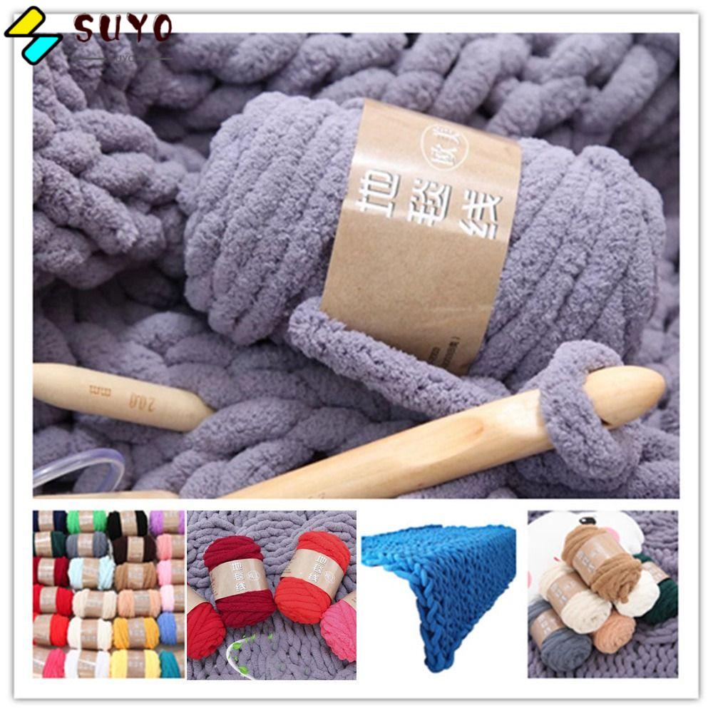 100g Coarse Yarn Thick Super Bulky Chunky Yarn Knitting Roving Spinning  Yarn for DIY Blankets Rugs Pillow Making - AliExpress