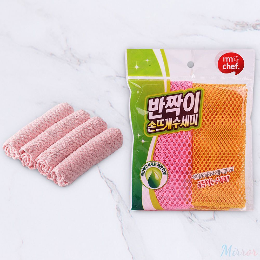 Wet And Dry Use Does Not Fade Rag Easy To Clean Good At Absorbing Water Oilfree Scouring Pad