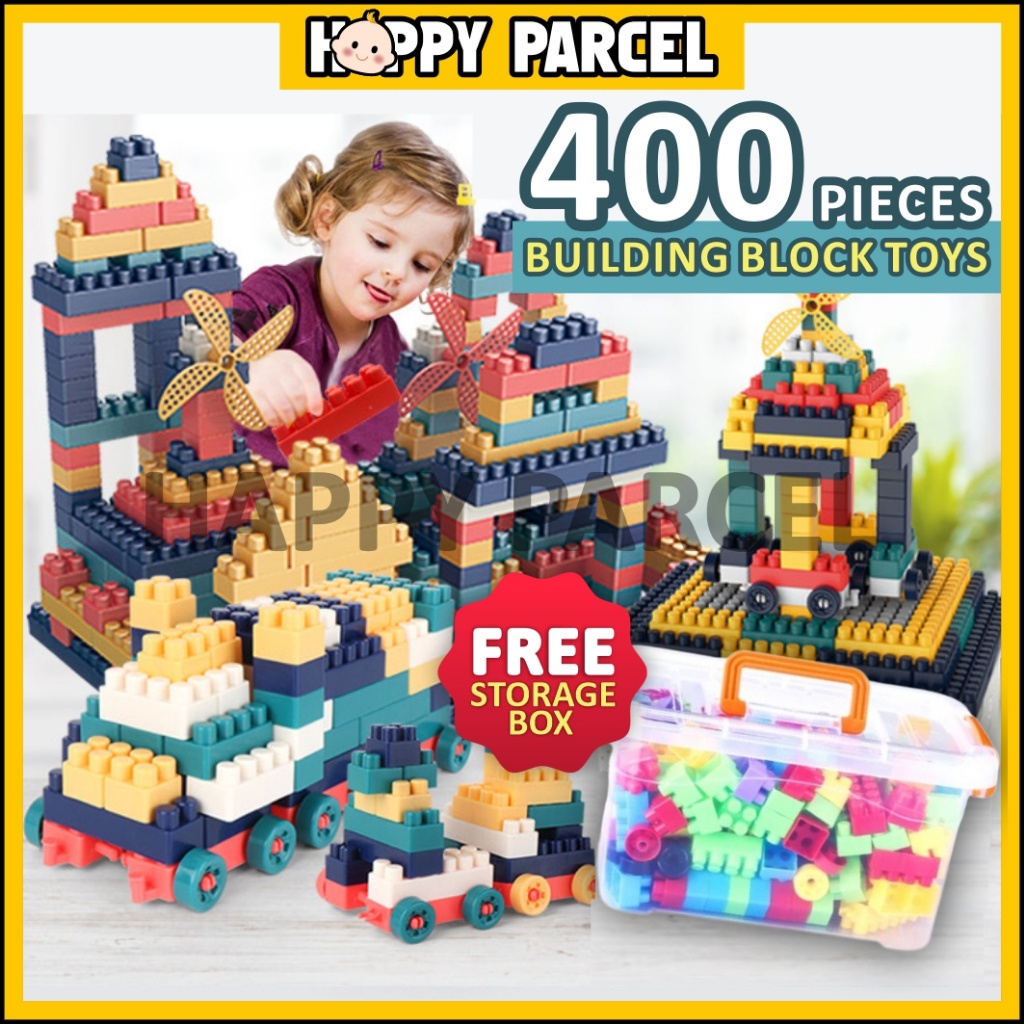 400pcs Building Block Toys Plastic Baby Block Toy Puzzle Block Building