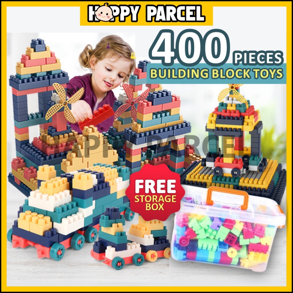 400pcs Building Block Toys Plastic Baby Block Toy Puzzle Block Building ...