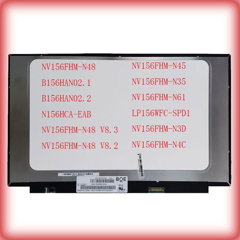 Ricambio Schermo Notebook Display 15,6" 30 Pin B156han02.1 Hwua B156han02.1 Hwva B156han02.2 B156han02.2 Sostituzione Display Per Asus Dell HP