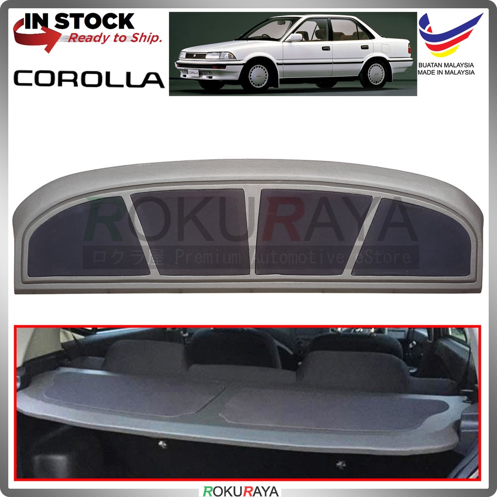 Toyota Corolla AE90 Series Custom Fit Grey PVC Leather Rear Top Speaker ...