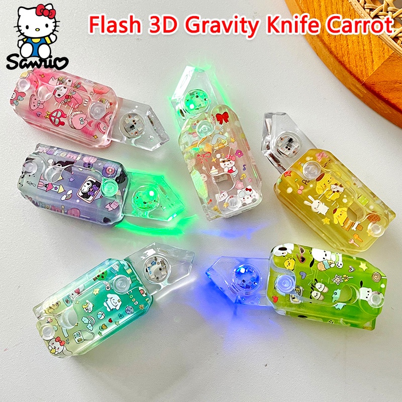Sanrio 3D kuromi Melody Pochacco Gravity Cub Jumping Small Radish Knife ...