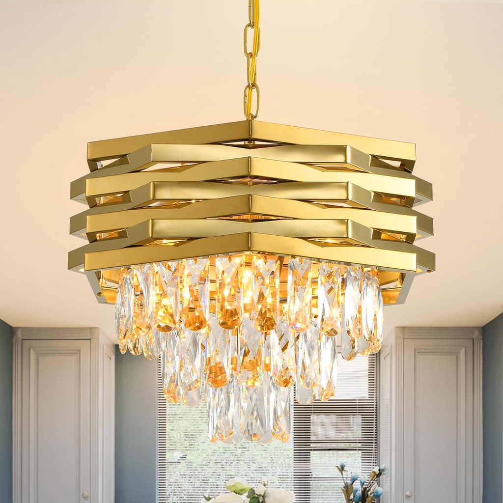 Moden Lampu Siling LED Kristal Chandelier Ceiling Light Pendant Light