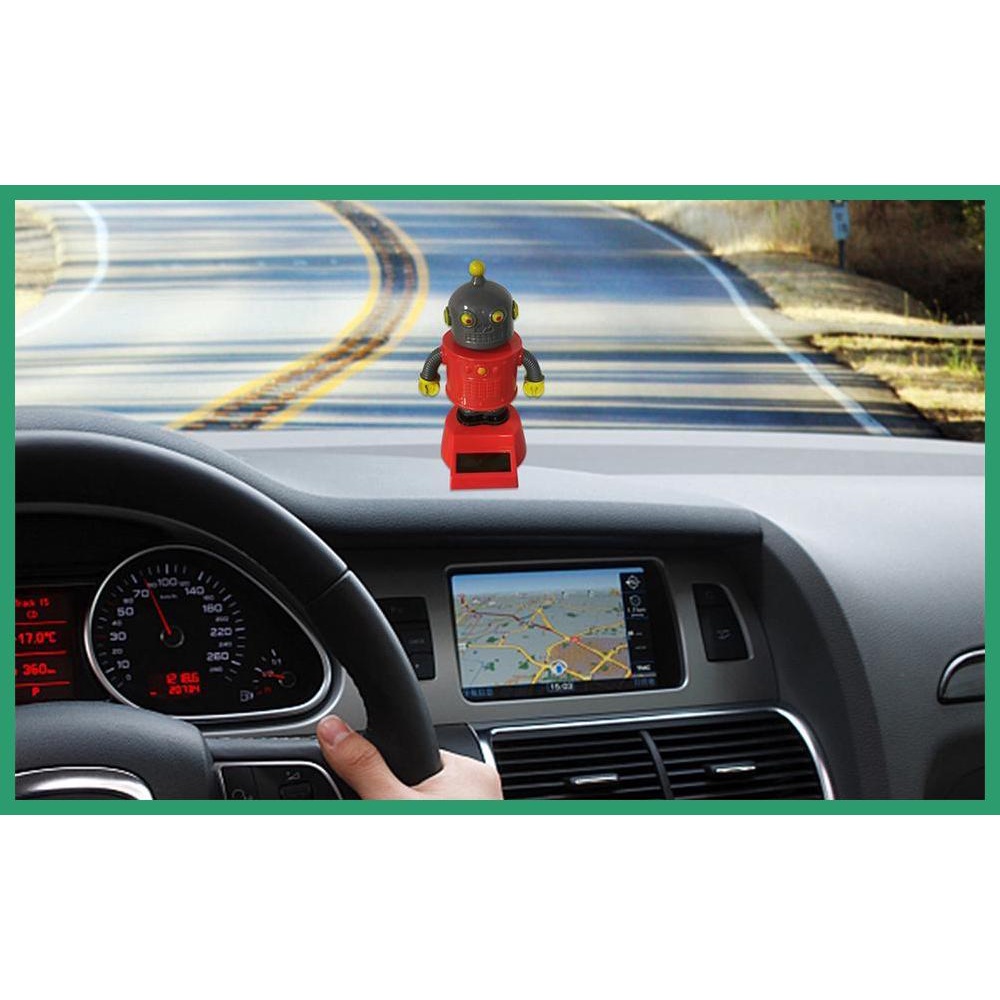 Solar Dashboard Toys Automotive Robot Figures Solar Powered Dolls
