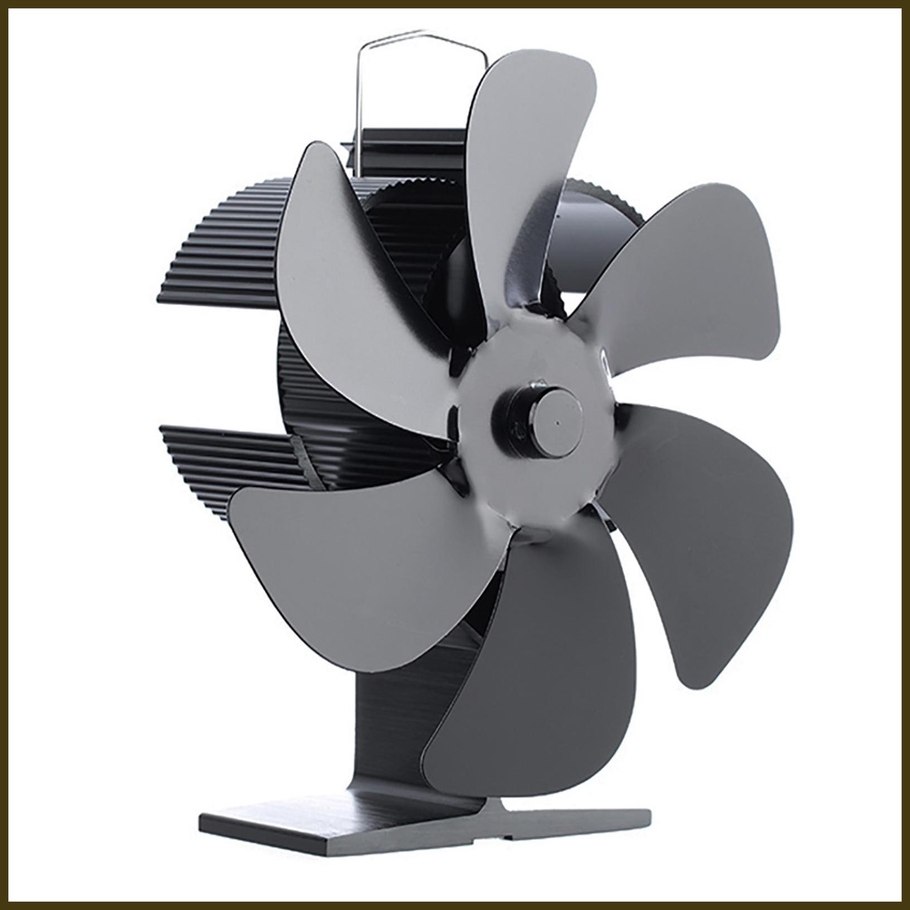Heat Activated Fan for Wood Stove NonElectric Fan Fireplace Fans Energy Saving & Overheating