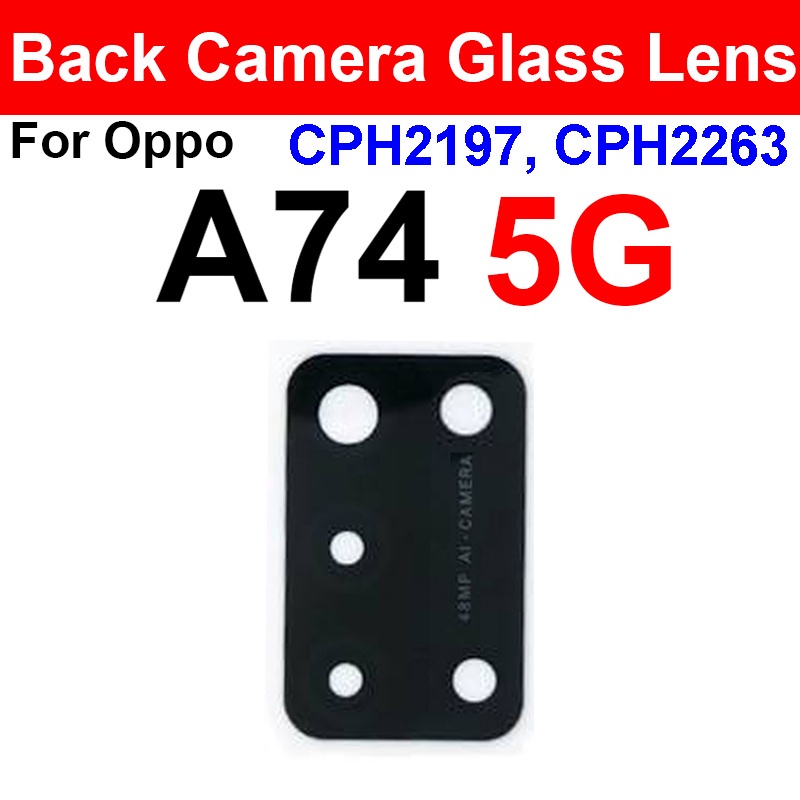Rear Camera Glass Lens For OPPO A72 A74 A92 A93 A94 A95 A96 4G 5G Back