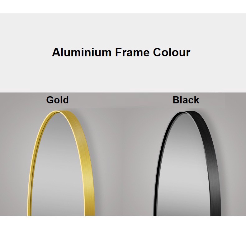 [Warranty] DEKO Oval Mirror Wall Mirror Vanity Mirror Bathroom Mirror