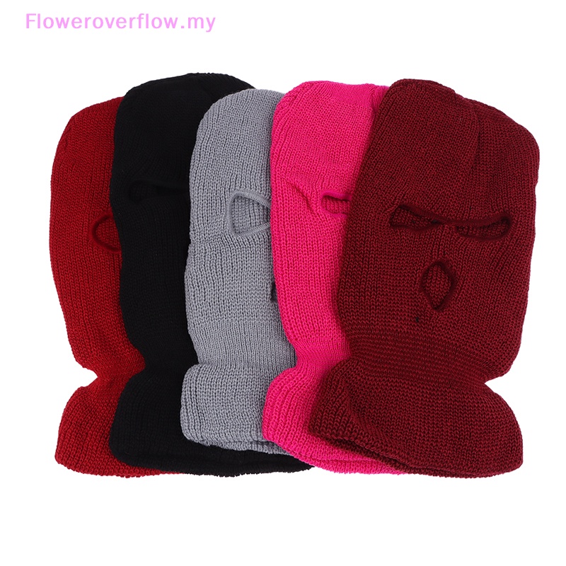 FOF Winter Men Hat Army Tactical Mask 3 Hole Full Face Mask Ski Mask