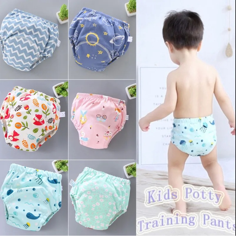 Baby Potty Toilet Training Pants Diapers Cartoon Boys Girls Underwear