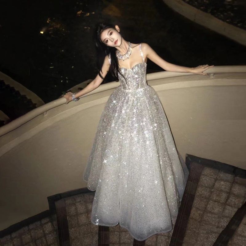 Banquet Evening Dress Skirt Fashion Short Sexy Noble Annual Party Sequin Party Dress Women main image 0