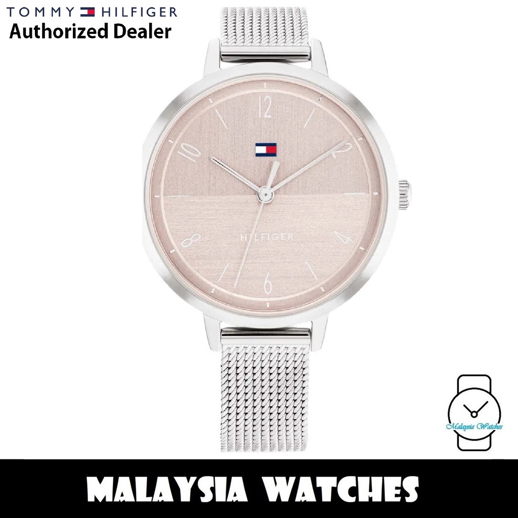 (100% Original) Tommy Hilfiger 1782578 Quartz Pink-Tone Dial Stainless ...