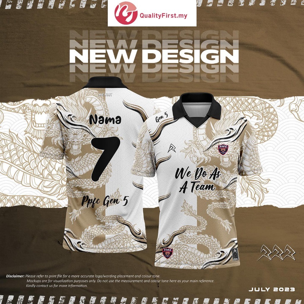 WE DO AS A TEAM Baju Jersey Team Wear Streetwear Dragon Design Nama ...