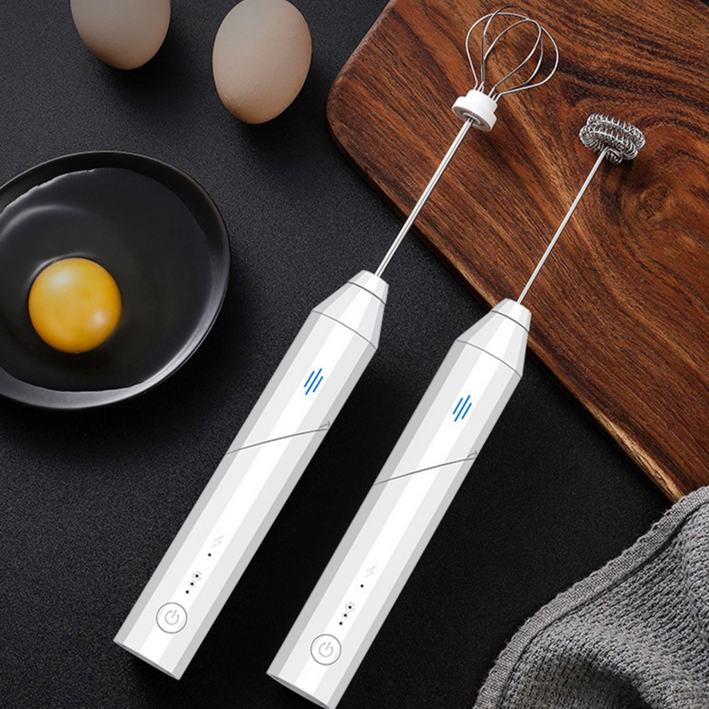 1set Usb Rechargeable Multifunctional Portable Electric Egg Beater