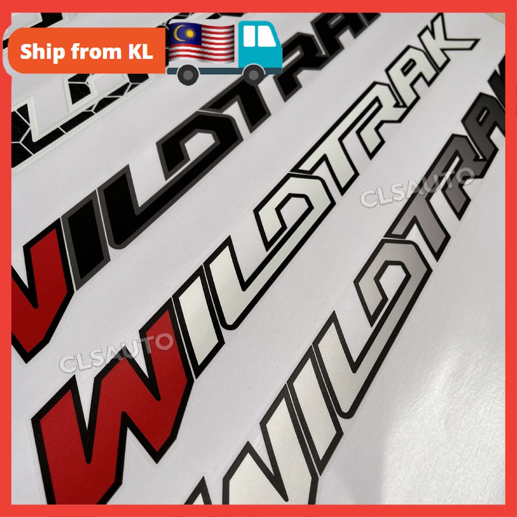 Wildtrak Sticker Ranger Raptor Side Rear Left Right Door Trunk ...