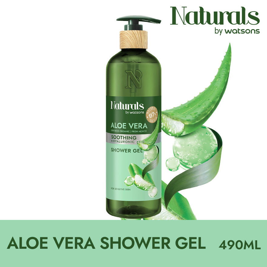 NATURALS BY WATSONS Aloe Vera Soothing Shower Gel 490ml | Shopee Malaysia