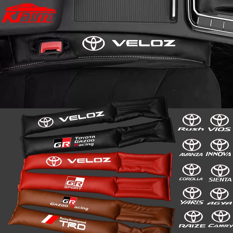 2 Stuks Autostoel Gap Filler voor Toyota Camry AurisAygo Yaris Corolla Supra Highlander, Auto Zijzit Gap Plug Strip Stop Dingen Dropping Seat Gaps Lekvrij Pluggen Strips Veegbaar Waterdicht