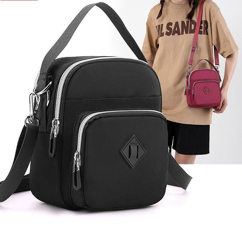 small bag, women's messenger bag, new waterproof nylon cloth bag, multi