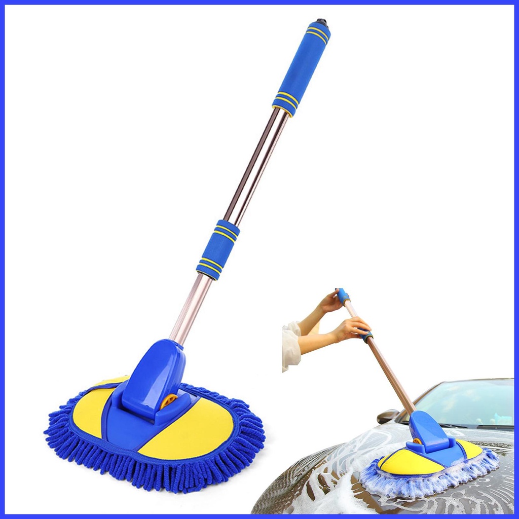 Car Wash Mop with Handle Wash Mop Kit Long Handle Versatile Car Wash