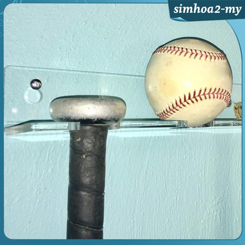 [SimhoaafMY] Wall Mount Baseball Bats Holder, Bats Rack Holds Baseball