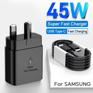 Original 25W USB C Super Fast Charging Wall Charger And Samsung Super Fast  Dual Car Charger (45W+15W) for Samsung Galaxy A14 5G - Retail Packaging 